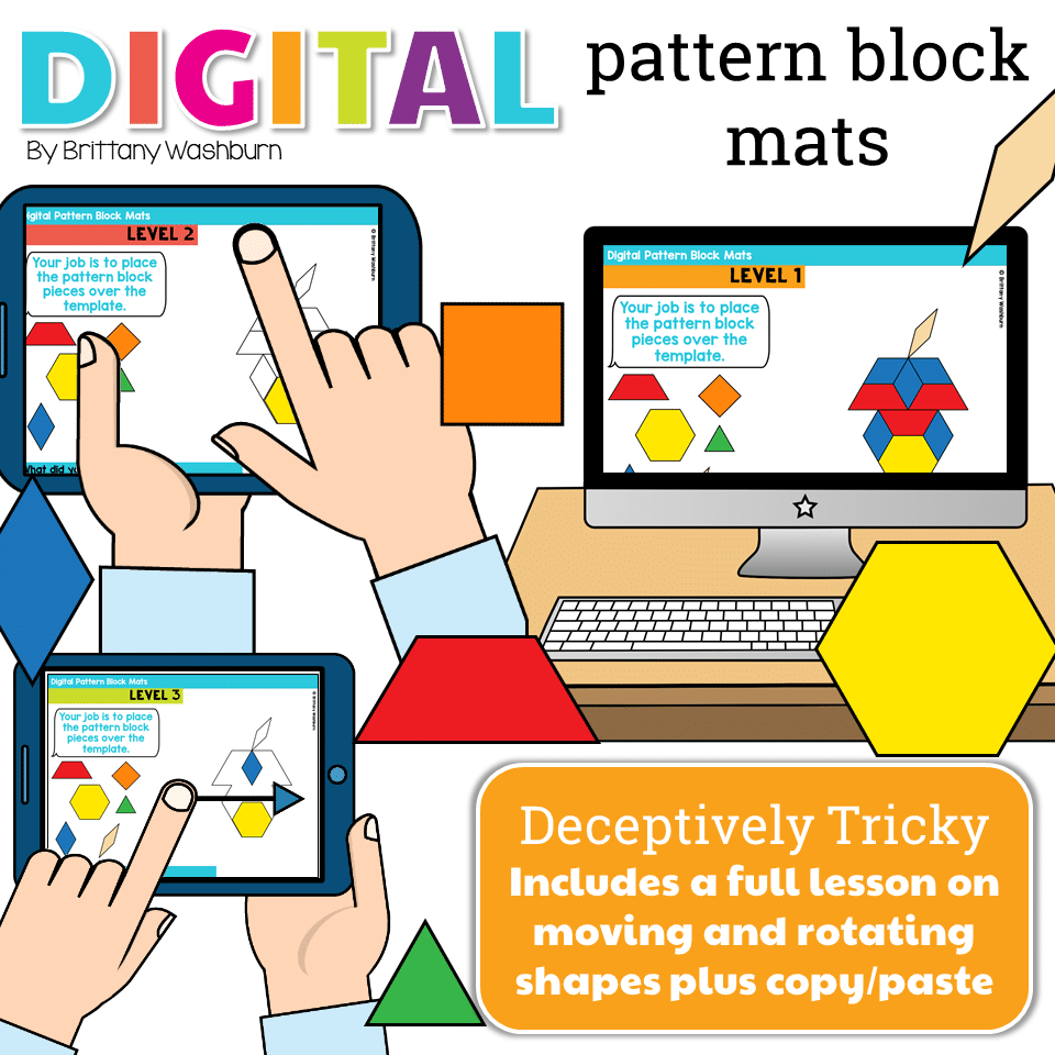 Digital Pattern Block Mats For The Seasons Technology Curriculum