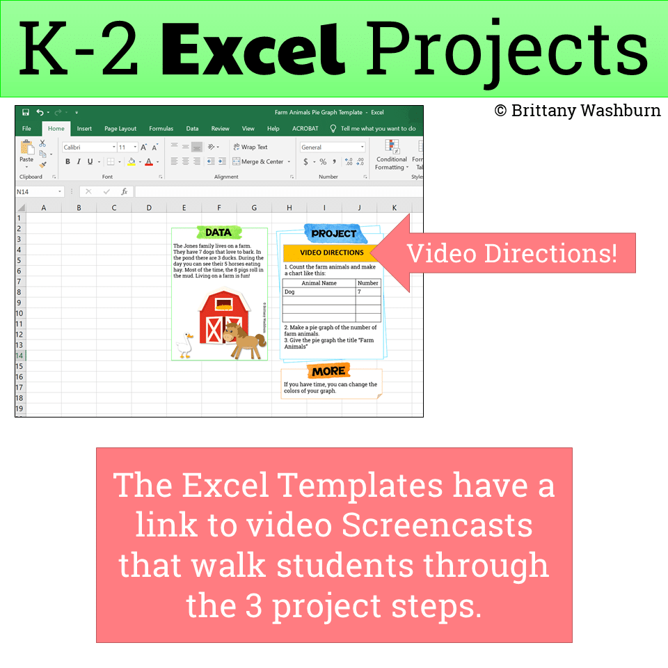 excel projects for grades k 2 5 types of graphs excel k