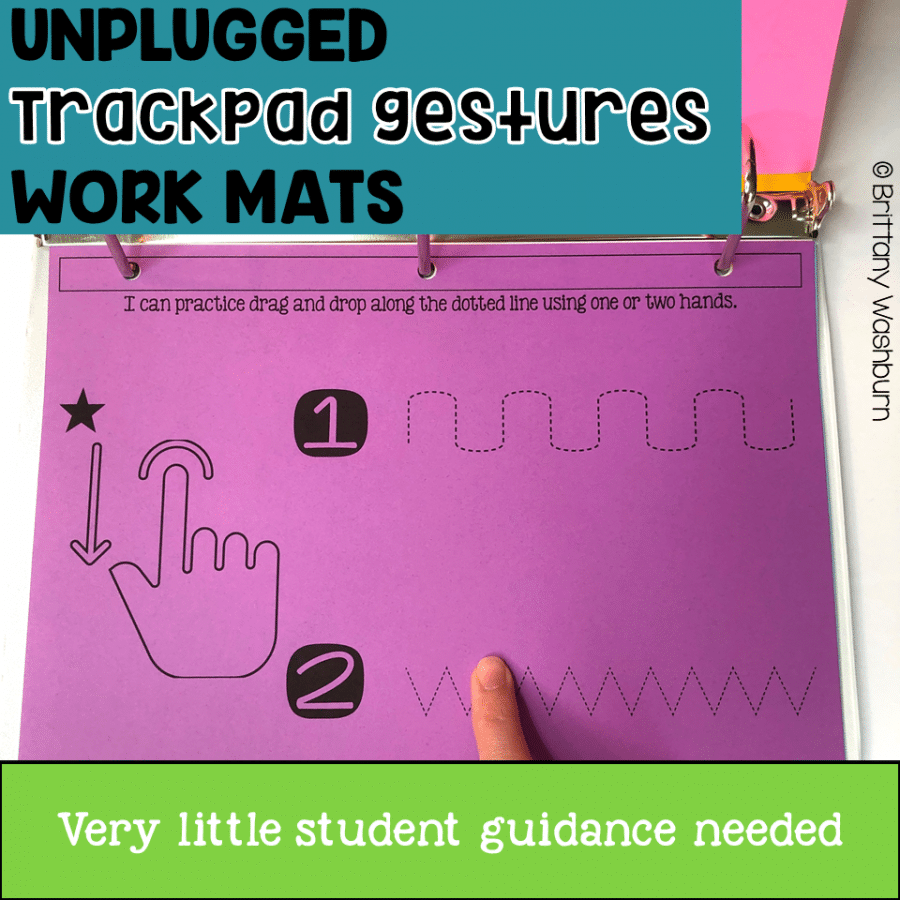 Trackpad Gestures Practice Work Mats Technology Curriculum