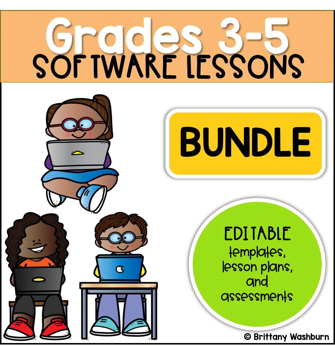 Software Lessons Bundle for Grades 3-5 - Technology Curriculum