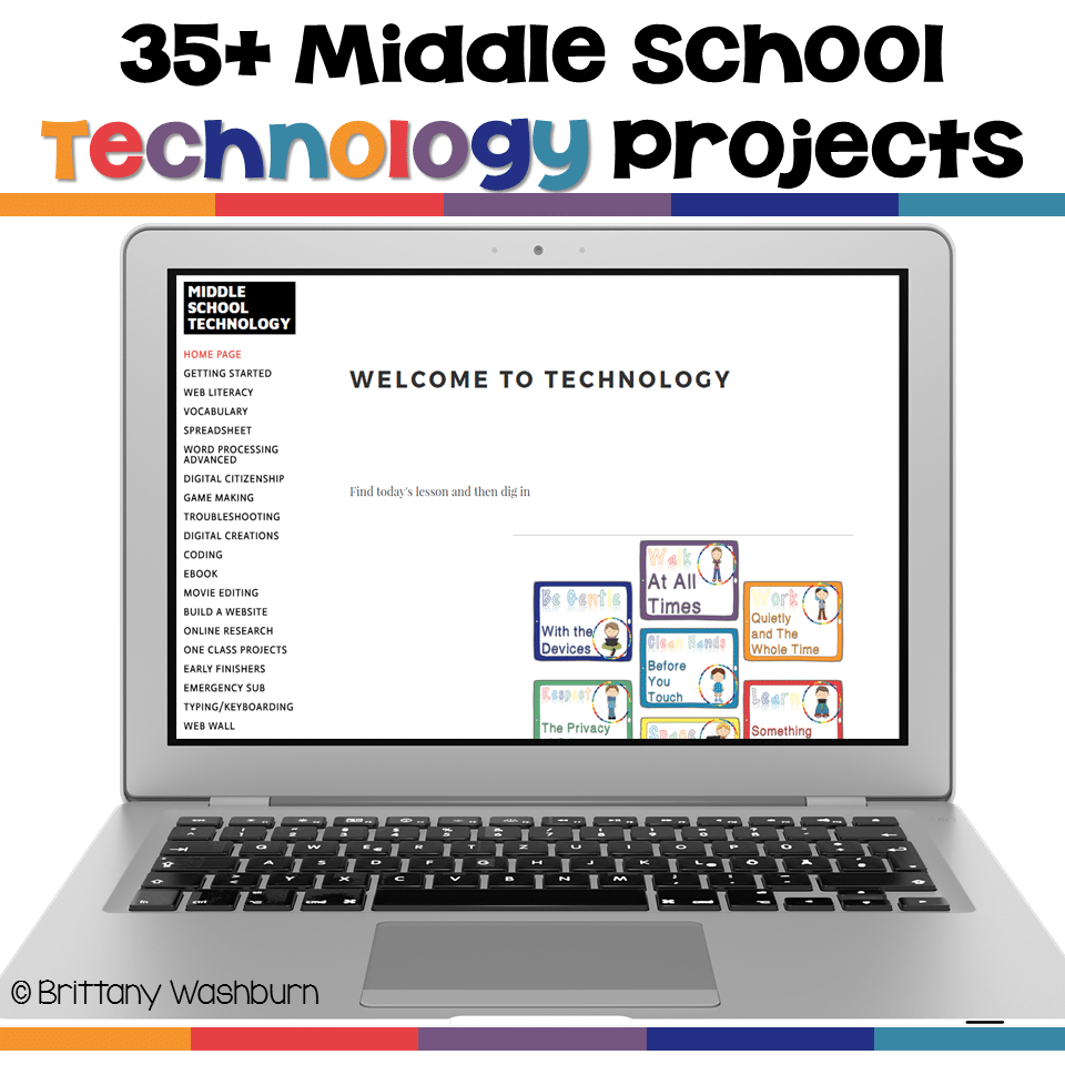 Middle School Technology Projects Yearly Subscription
