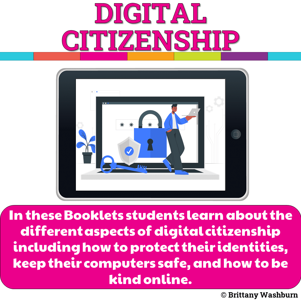 Digital Citizenship Booklets Bundle Technology Curriculum